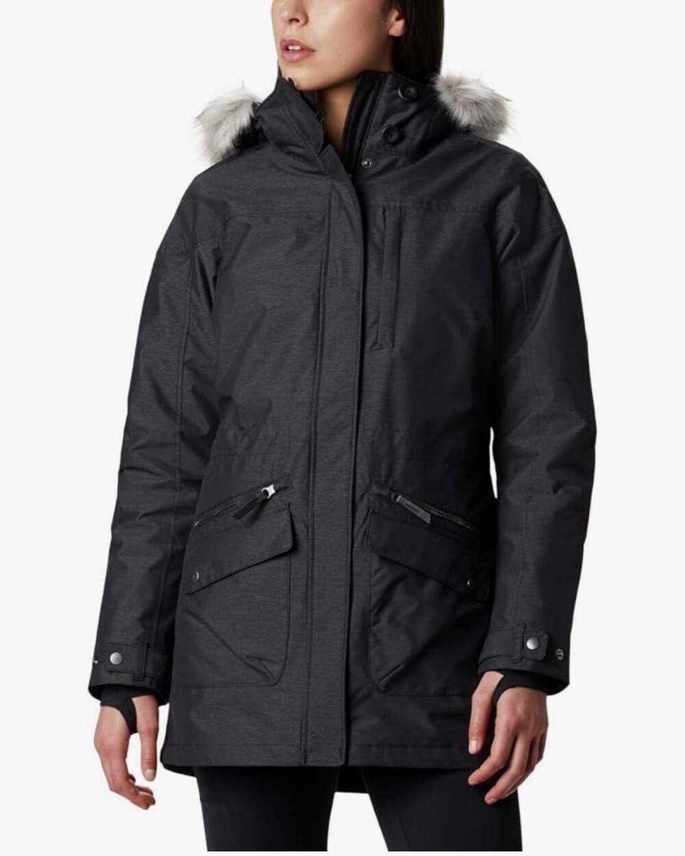 Columbia Women's Carson Pass Interchange Jacket Winter Coat Black Size Small